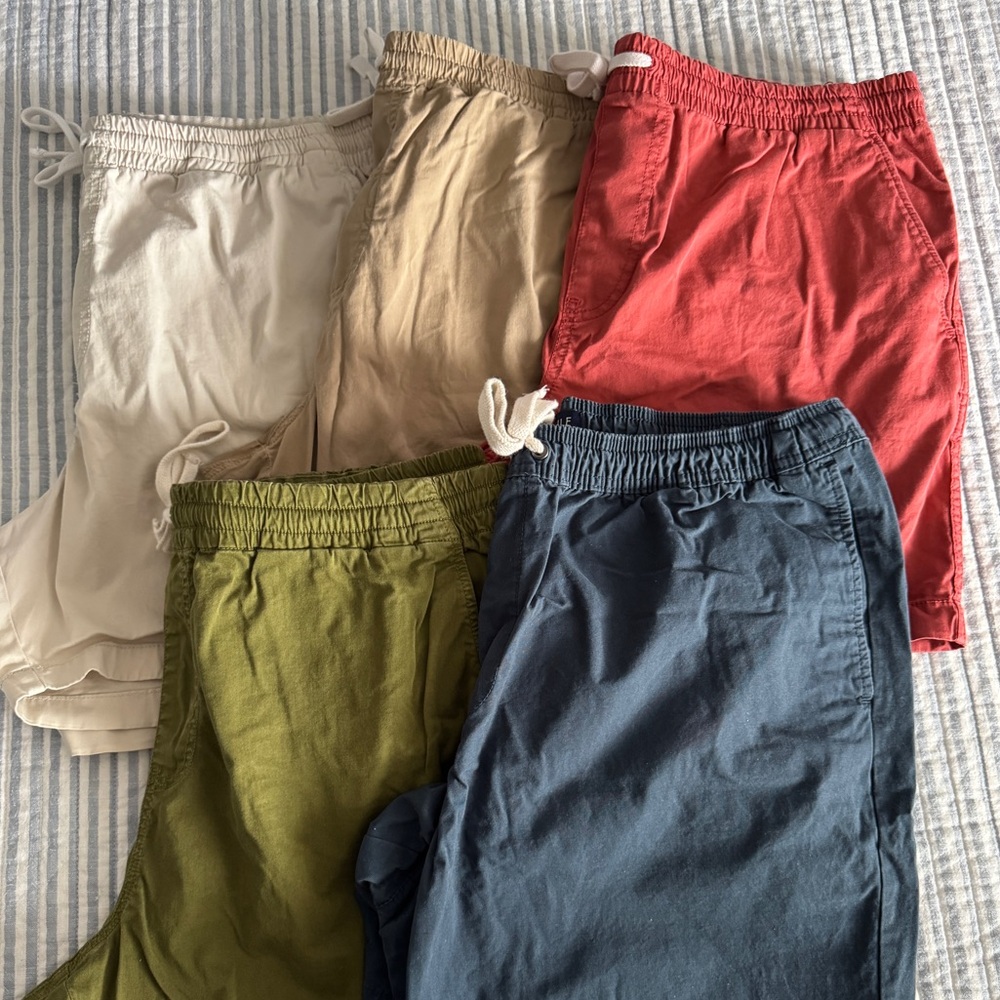 Bundle of 5 men’s J. Crew dock shorts